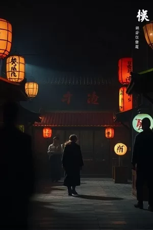 深夜电台剧凌晨四点的电台封面，直播间红灯与麦克风