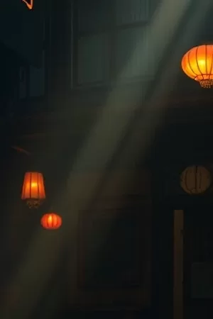 都市剧琥珀色黄昏封面，写字楼玻璃映出的落日